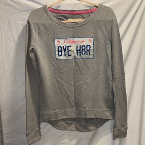 Hollister Gray Sweatshirt with Graphic